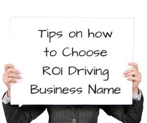 how to choose a name for your business