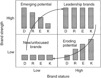 Figure 1 - The Y&R brand PowerGrid applied by BrandLoom Consulting Stratgic Branding agency